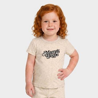 Mama's Little Bestie - Toddler Crew Shorts Set
