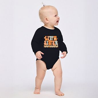 Little Sister Checkered - Infant Fleece BodySuit