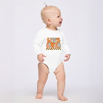 Little Sister Checkered - Infant Fleece BodySuit