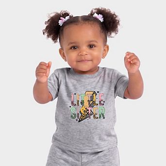 Little Sister Lightning Bolt - Infant Jogger Pant Crew Set