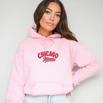 Chicago Vibrant Puff Print - Women's Graphic Hoodie