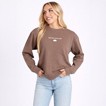 Bad Day to be a Pie - Women's Lightweight Garment Dyed Sweatshirt