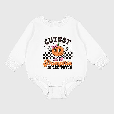 Cutest Pumpkin Checkered - Infant Fleece BodySuit