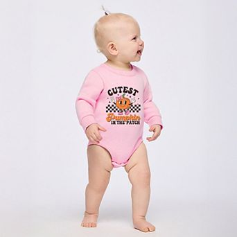 Cutest Pumpkin Checkered - Infant Fleece BodySuit
