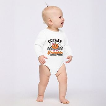Cutest Pumpkin Checkered - Infant Fleece BodySuit