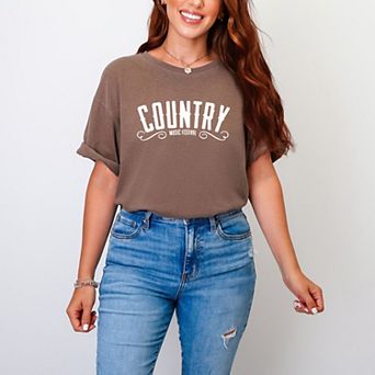 Country Music Festival - Women's Garment Dyed Graphic T-Shirt