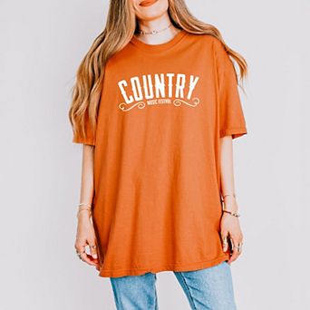 Country Music Festival - Women's Garment Dyed Graphic T-Shirt