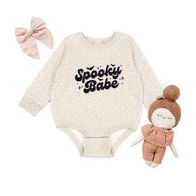 Spooky Babe Purple - Infant Fleece BodySuit