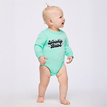 Spooky Babe Purple - Infant Fleece BodySuit