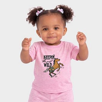 Keepin The West Wild Horse - Infant Jogger Pant Crew Set