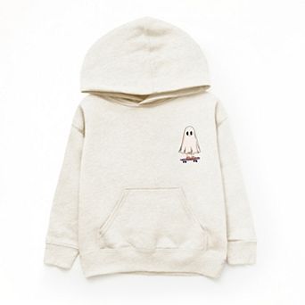 Spooky Dude Ghost Front And Back - Youth Graphic Hoodie