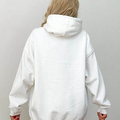 Embroidered Arched Pumpkin Season - Women's Graphic Hoodie
