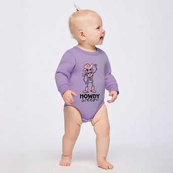 Howdyween Skeleton - Infant Fleece BodySuit