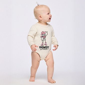 Howdyween Skeleton - Infant Fleece BodySuit