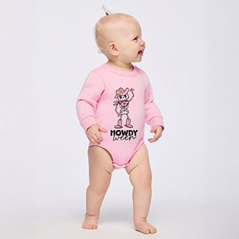 Howdyween Skeleton - Infant Fleece BodySuit