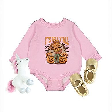 It's Fall Y'all Pumpkin Cowboy - Infant Fleece BodySuit
