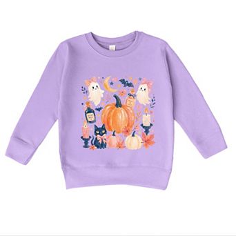 Coquette Halloween Floral - Toddler Graphic Sweatshirt