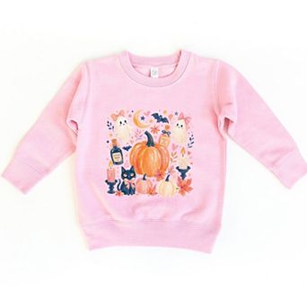 Coquette Halloween Floral - Toddler Graphic Sweatshirt