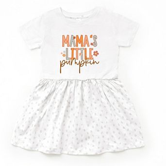 Mama's Little Pumpkin - Toddler Girl's Graphic Dress