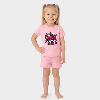 Berry Sweet Strawberry - Toddler Crew Shorts Set