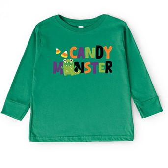 Candy Monster Colorful - Toddler Long Sleeve Graphic Tee