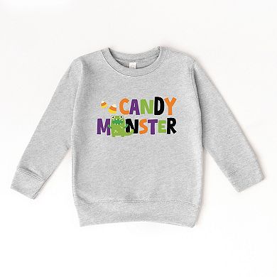 Candy Monster Colorful - Toddler Graphic Sweatshirt