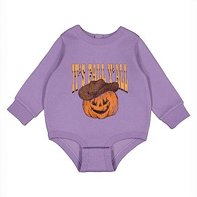It's Fall Y'all Jack-O-Lantern - Infant Fleece BodySuit