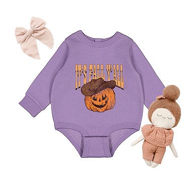 It's Fall Y'all Jack-O-Lantern - Infant Fleece BodySuit