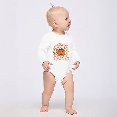Stay Spooky Bats Checkered - Infant Fleece BodySuit