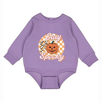 Stay Spooky Bats Checkered - Infant Fleece BodySuit