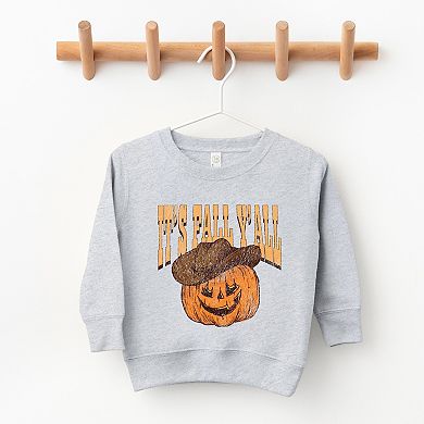 It's Fall Y'all Jack-O-Lantern - Toddler Graphic Sweatshirt
