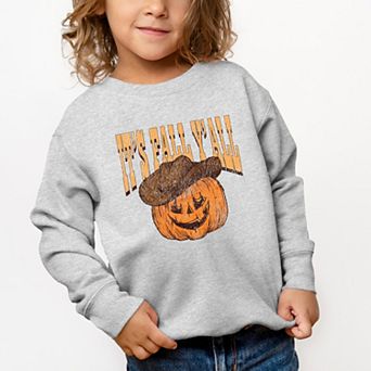 It's Fall Y'all Jack-O-Lantern - Toddler Graphic Sweatshirt