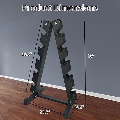 Dumbbell Rack Stand Only,A-Frame Dumbbell Weight Rack for Home Gym,Space Saving, Easy Assembly