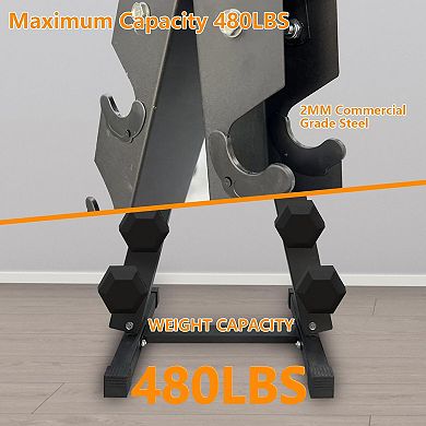 Dumbbell Rack Stand Only,A-Frame Dumbbell Weight Rack for Home Gym,Space Saving, Easy Assembly
