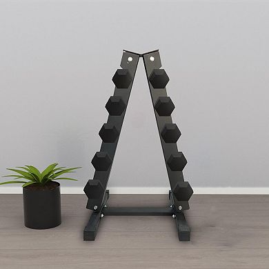 Dumbbell Rack Stand Only,A-Frame Dumbbell Weight Rack for Home Gym,Space Saving, Easy Assembly