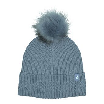 Women's Heat Holders Lite Matilda Roll Up Hat With Pom Pom