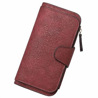 KSIZUIS RFID Blocking Trifold Wallet Women Pu Leather Bifold Card Holder ID Window Gifts Birthday