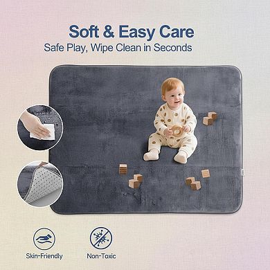 KAUFLY Thick Foam Play Mat 50x50 Ultra Soft Non-slip for Playpen