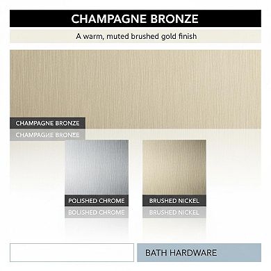 Champagne Bronze Double Towel Bar 24 Inch Bathroom Hardware