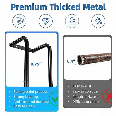 Wall Mounted Towel Rack Holder Large Storage Multifunctional Bathroom Organizer