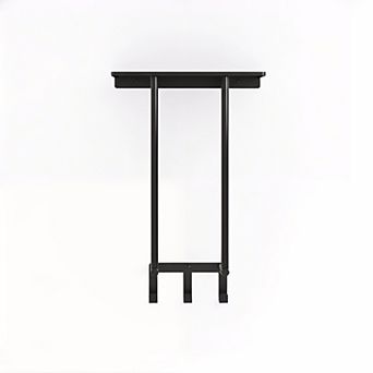 Wall Mounted Towel Rack with Metal Shelf 3 Hooks Bathroom Storage