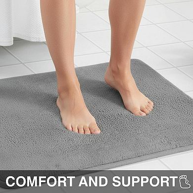 Memory Foam Bath Mat Non Slip Absorbent Quick Dry Cozy Bathroom Rug