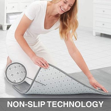 Memory Foam Bath Mat Non Slip Absorbent Quick Dry Cozy Bathroom Rug