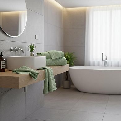 6-Piece Combed Cotton Towel Set 600 GSM Absorbent Plush