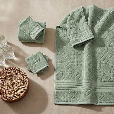 6-Piece Combed Cotton Towel Set 600 GSM Absorbent Plush