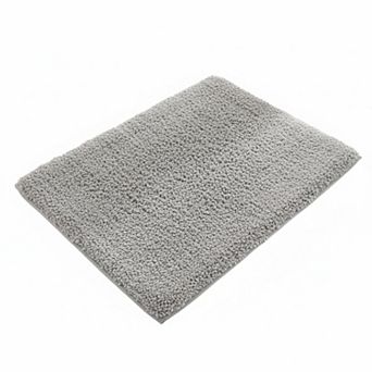 Grey Bathroom Rug Non-Slip Plush Bath Mat Absorbent Ultra Soft Fluffy Machine Washable
