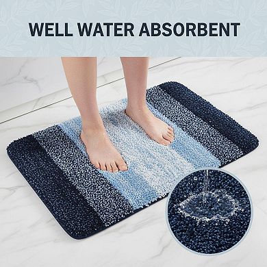 Bathroom Rugs Shaggy Soft Absorbent Non Slip Machine Washable