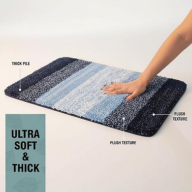Bathroom Rugs Shaggy Soft Absorbent Non Slip Machine Washable