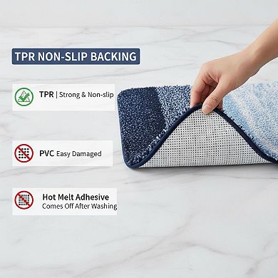 Bathroom Rugs Shaggy Soft Absorbent Non Slip Machine Washable