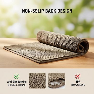 Bathroom Rugs Mat Ultra Thin Non Slip Quick Dry Absorbent Durable Easy Clean Low Profile
